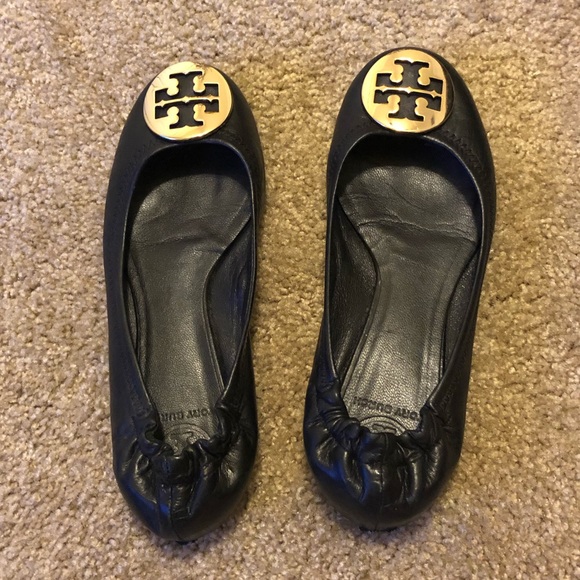Black Tory Burch Ballet Flats - Picture 2 of 5